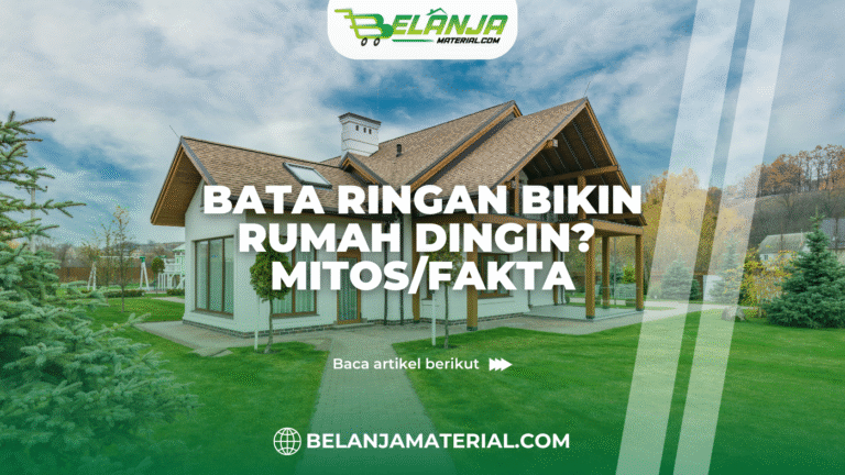 rumah dingin karena pake bata ringan