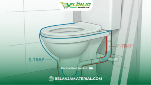 Mengenal S-Trap dan P-Trap pada Kloset Kamar Mandi-2