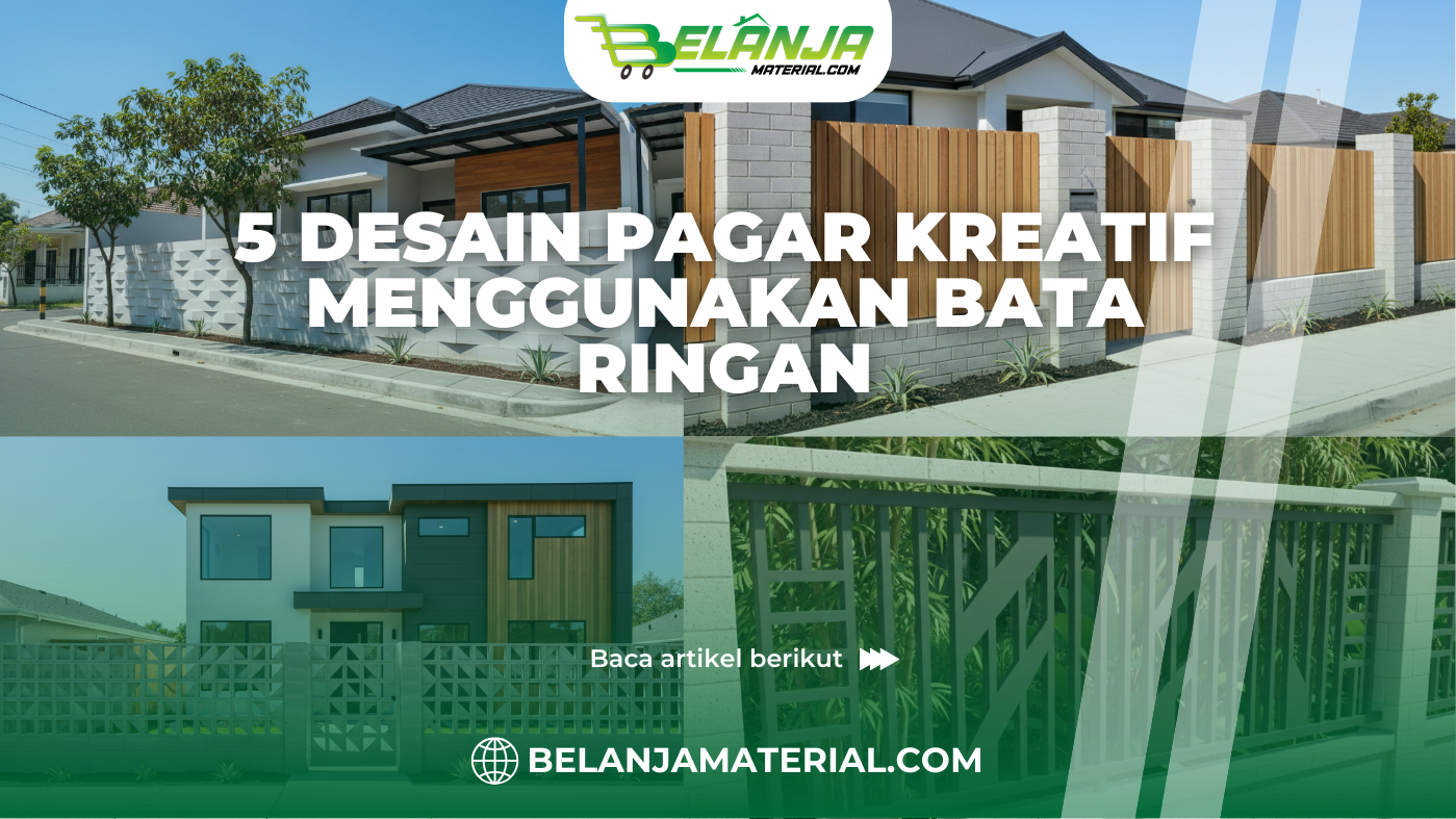 5 Desain Pagar Kreatif Menggunakan Bata Ringan