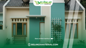 Cat Dinding Eksterior Warna Ivory, Turquoise, dan Putih