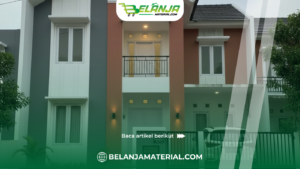 Cat Dinding Ekterior Warna Abu-Abu, Putih, dan Merah Bata