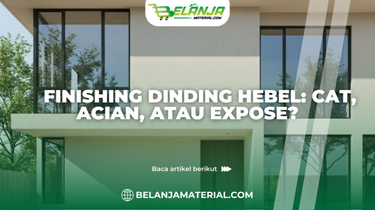 Finishing Dinding Hebel Cat, Acian, atau Expose