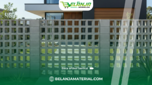 Pagar Minimalis Berpola Geometris