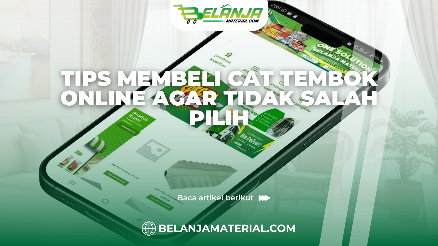 Tips Membeli Cat Tembok Online Agar Tidak Salah Pilih