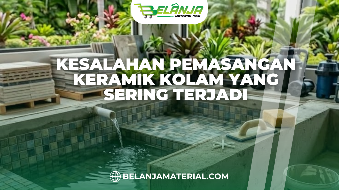 Kesalahan Pemasangan Keramik Kolam yang Sering Terjadi