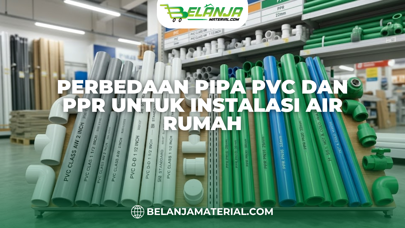 Perbedaan Pipa PVC dan PPR untuk Instalasi Air Rumah